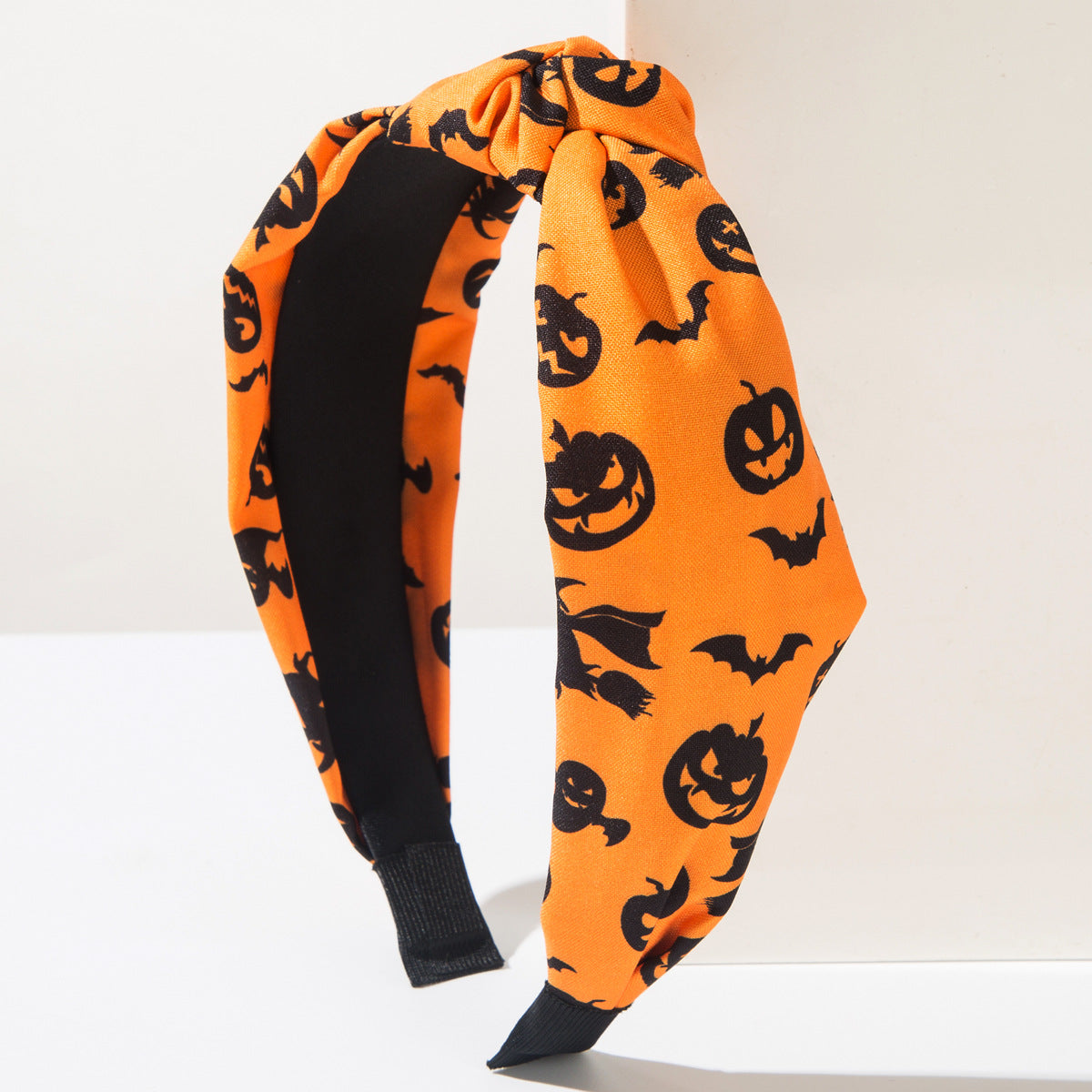 Wholesale  Headband Skull Pumpkin Bat  Printed Fabric Holiday Party Hair Accessories